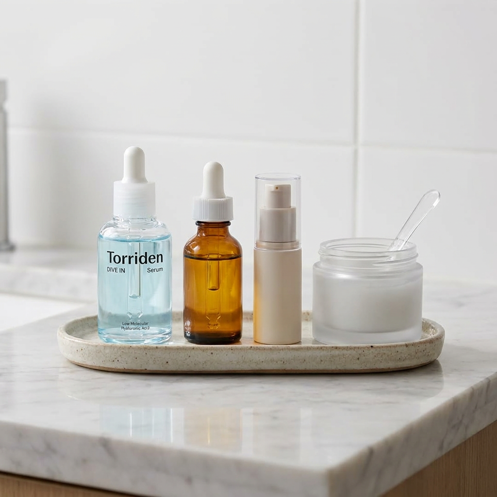 Compatibilità con attivi: vitamina C, retinoidi, esfolianti